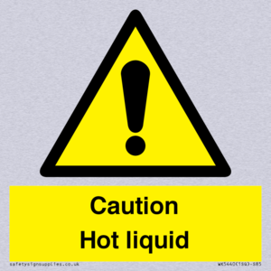 Caution Hot liquid